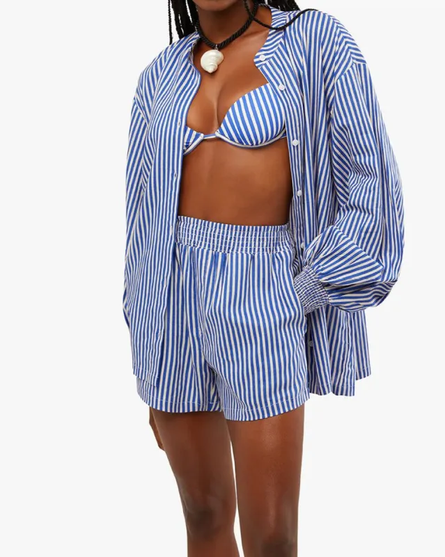 Billow Sleeve Stripes Button Up sold by WeWoreWhat