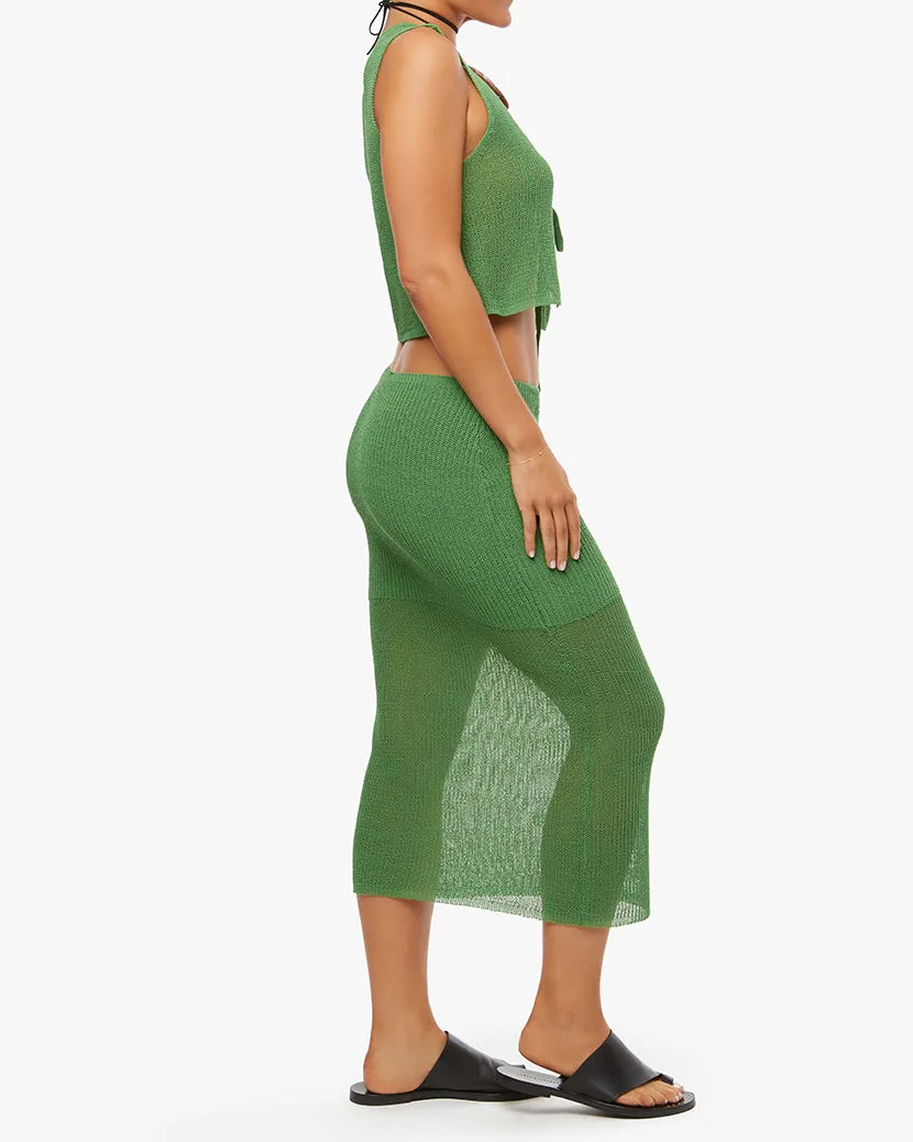 Knit Tie Front Crop Top sold by WeWoreWhat product image thumbnail 3
