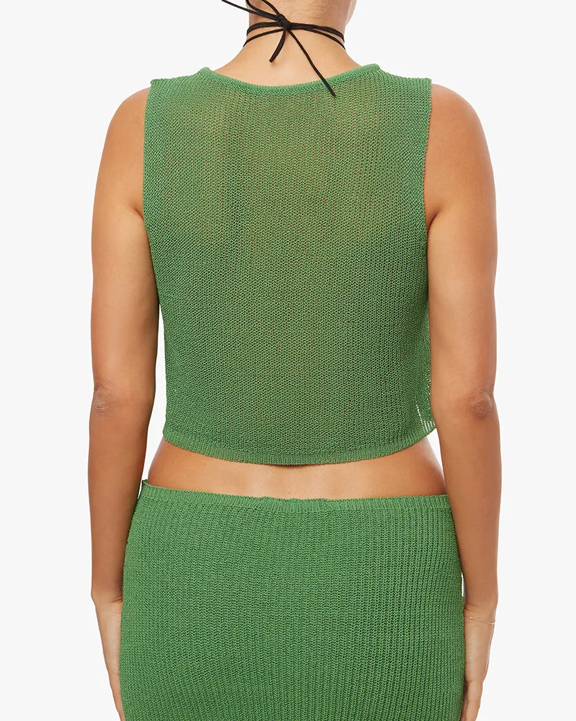 Knit Tie Front Crop Top sold by WeWoreWhat product image thumbnail 4