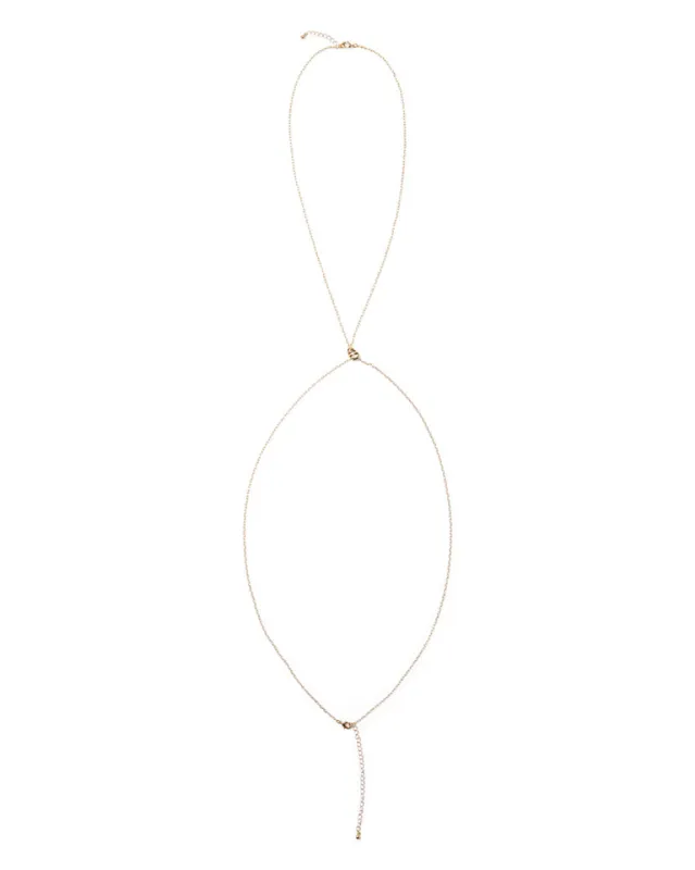 Gold Body Chain With Shell Bead sold by WeWoreWhat