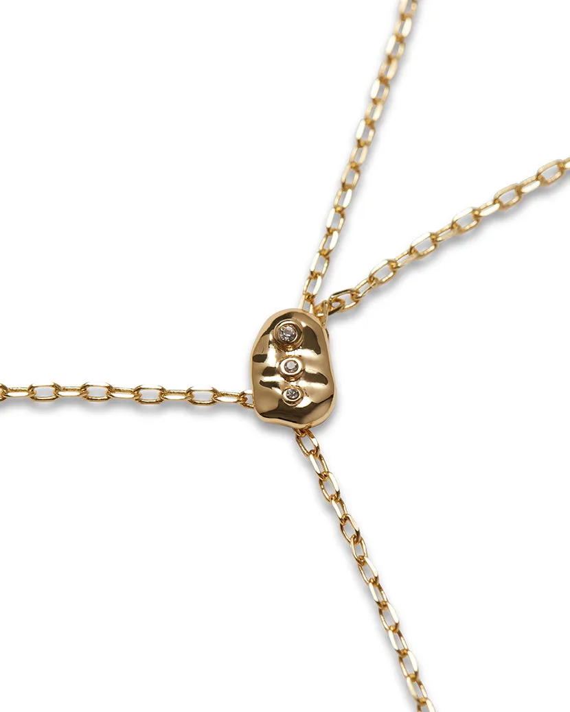 Gold Body Chain With Shell Bead sold by WeWoreWhat product image thumbnail 2