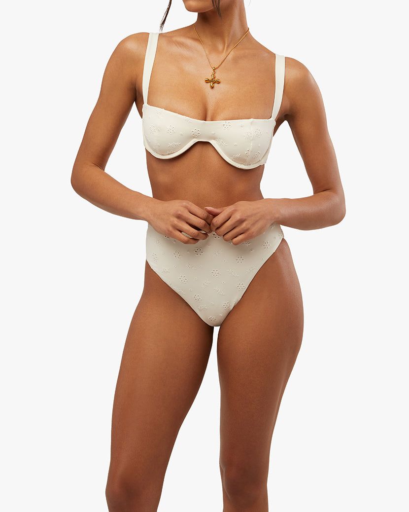 Sorrento Eyelet Bikini Top sold by WeWoreWhat product image thumbnail 4