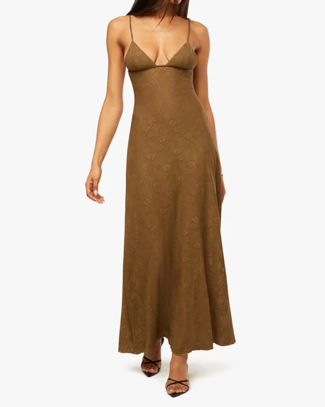 V Front Midi Dress sold by WeWoreWhat