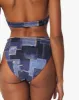 Emily Denim Patchwork Bikini Bottom sold by WeWoreWhat