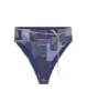 Emily Denim Patchwork Bikini Bottom sold by WeWoreWhat