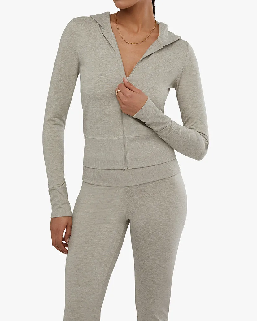 Fitted Zip-Up Hoodie sold by WeWoreWhat