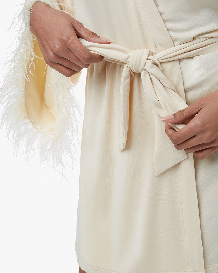 Feather Modal Jersey Robe sold by WeWoreWhat product image thumbnail 5