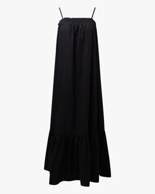 Smocked Cotton Poplin Midi Dress sold by WeWoreWhat