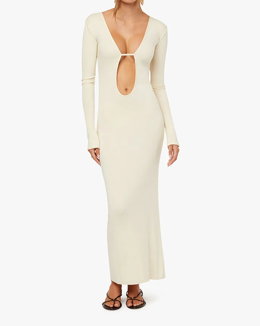 Open Back Knit Maxi Dress sold by WeWoreWhat