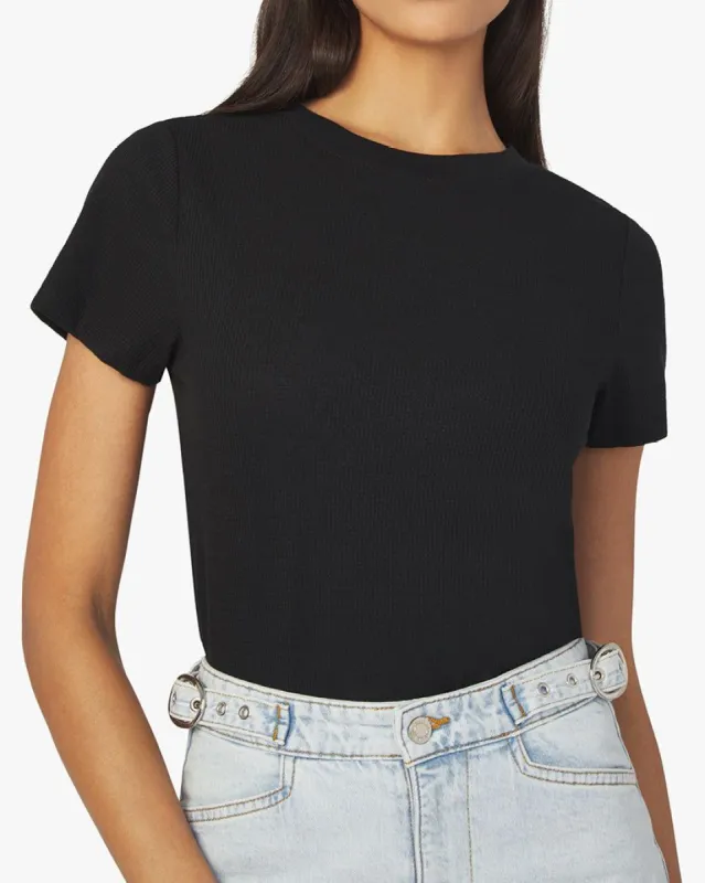 T-Shirt Waffle Knit Bodysuit sold by WeWoreWhat