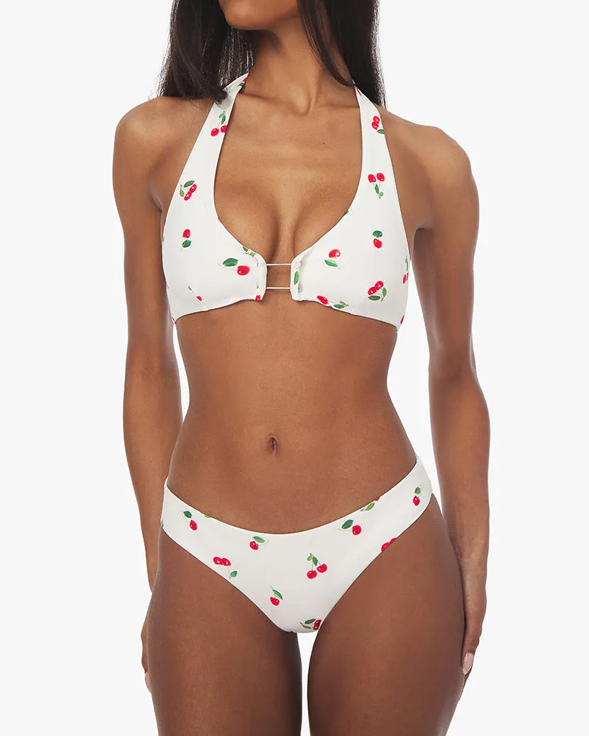 Barbell Cherries Halter Bikini Top sold by WeWoreWhat