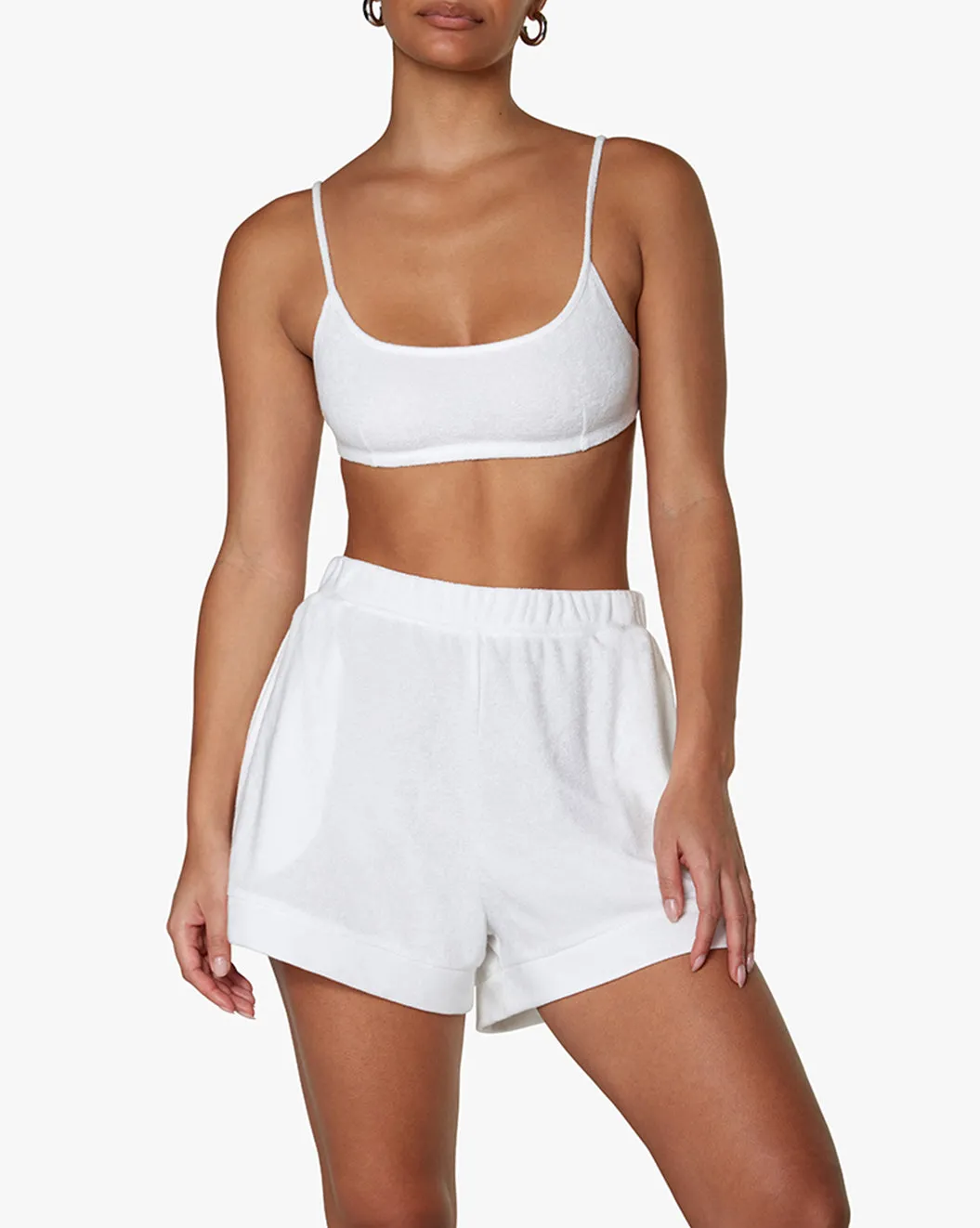 Knit Foldover Towel Terry Shorts sold by WeWoreWhat