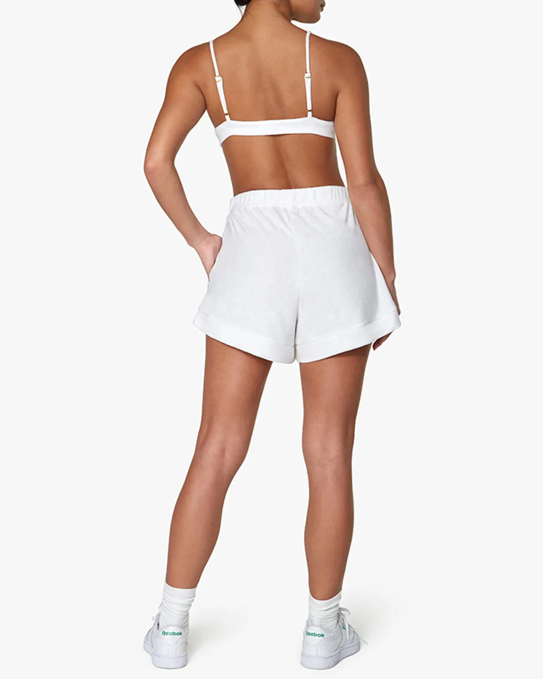Knit Foldover Towel Terry Shorts sold by WeWoreWhat product image thumbnail 5