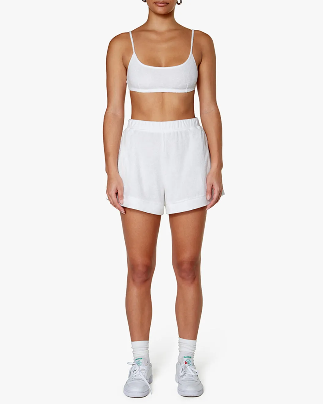 Knit Foldover Towel Terry Shorts sold by WeWoreWhat product image thumbnail 4
