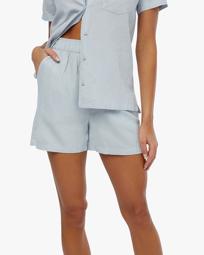 Elastic Linen Short sold by WeWoreWhat