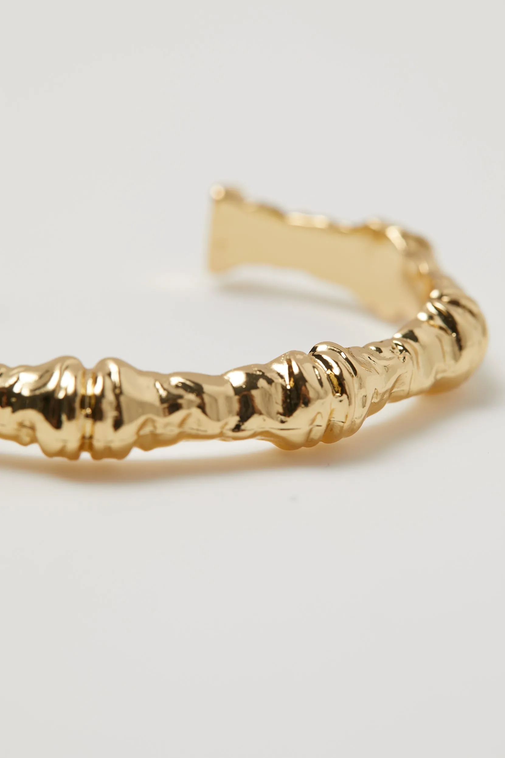 Hammered Bamboo Bangle sold by WeWoreWhat product image thumbnail 4