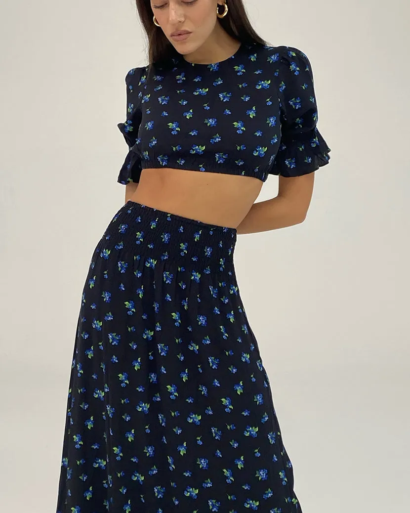 Cropped Watercolor Ditsy Top sold by WeWoreWhat product image thumbnail 4