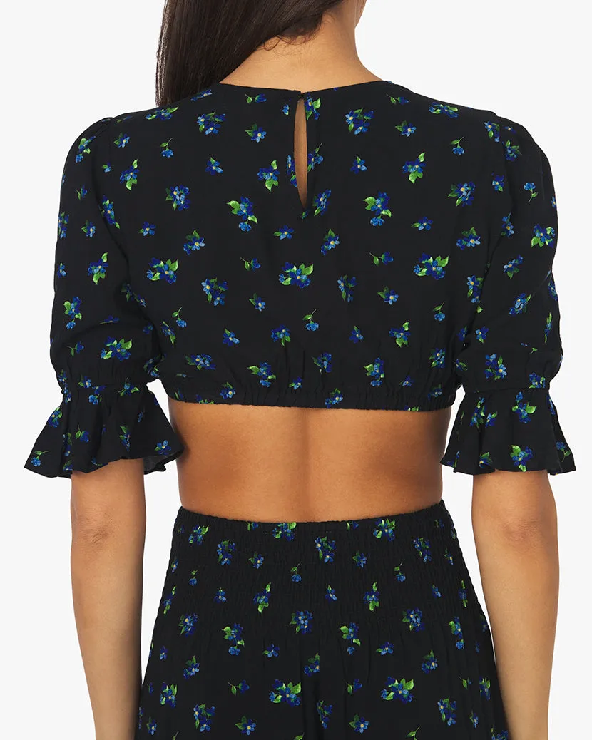 Cropped Watercolor Ditsy Top sold by WeWoreWhat product image thumbnail 5