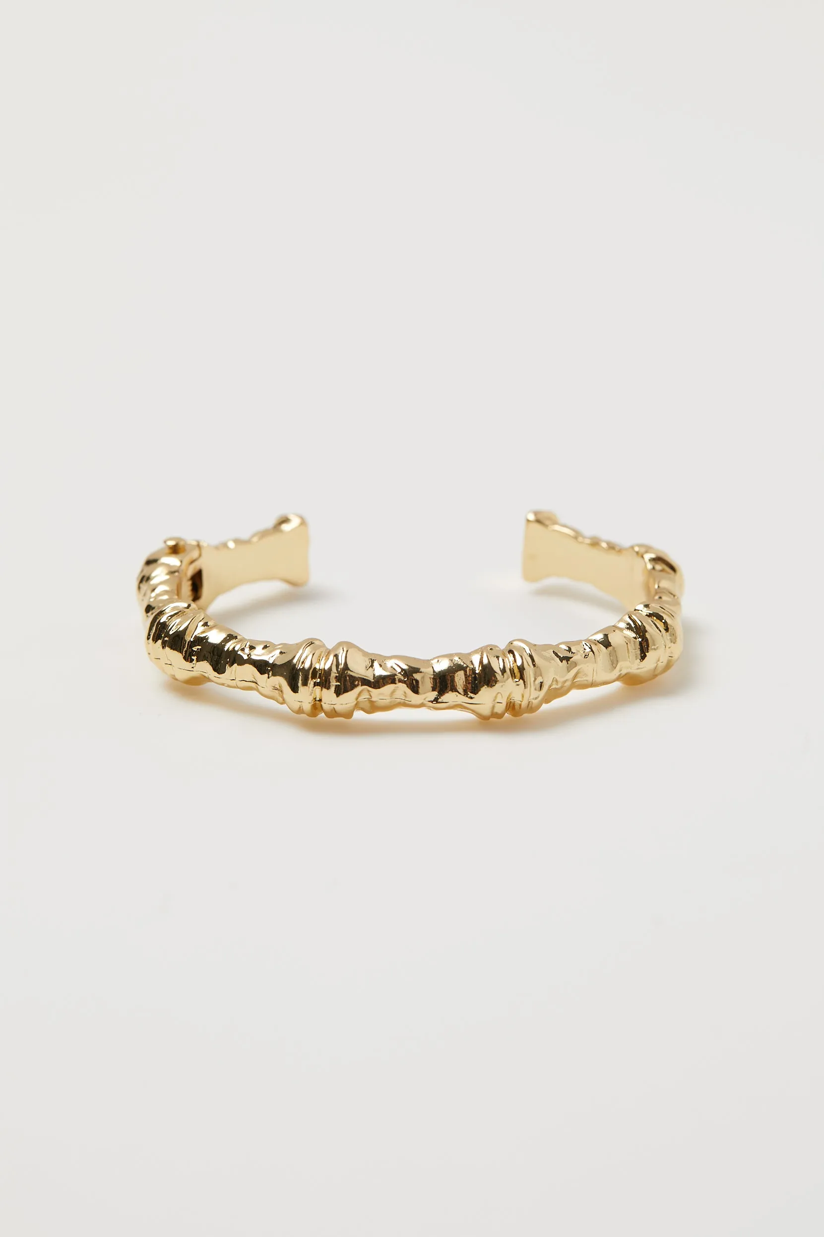 Hammered Bamboo Bangle sold by WeWoreWhat product image thumbnail 3