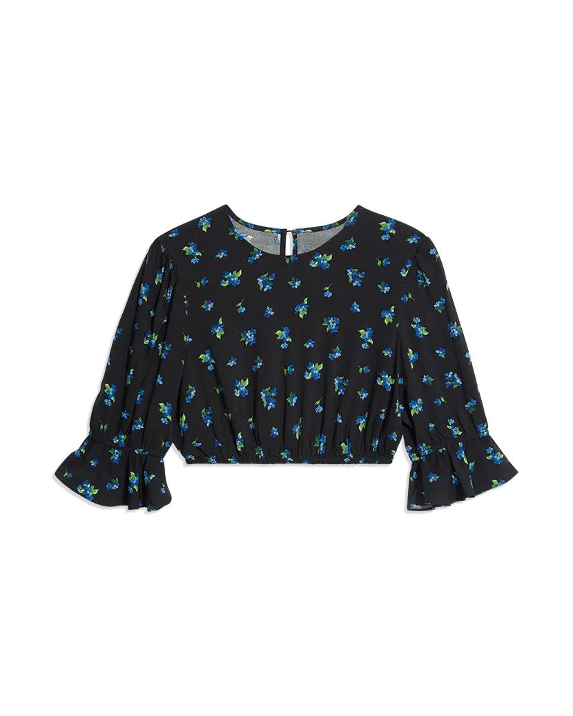 Cropped Watercolor Ditsy Top sold by WeWoreWhat product image thumbnail 3