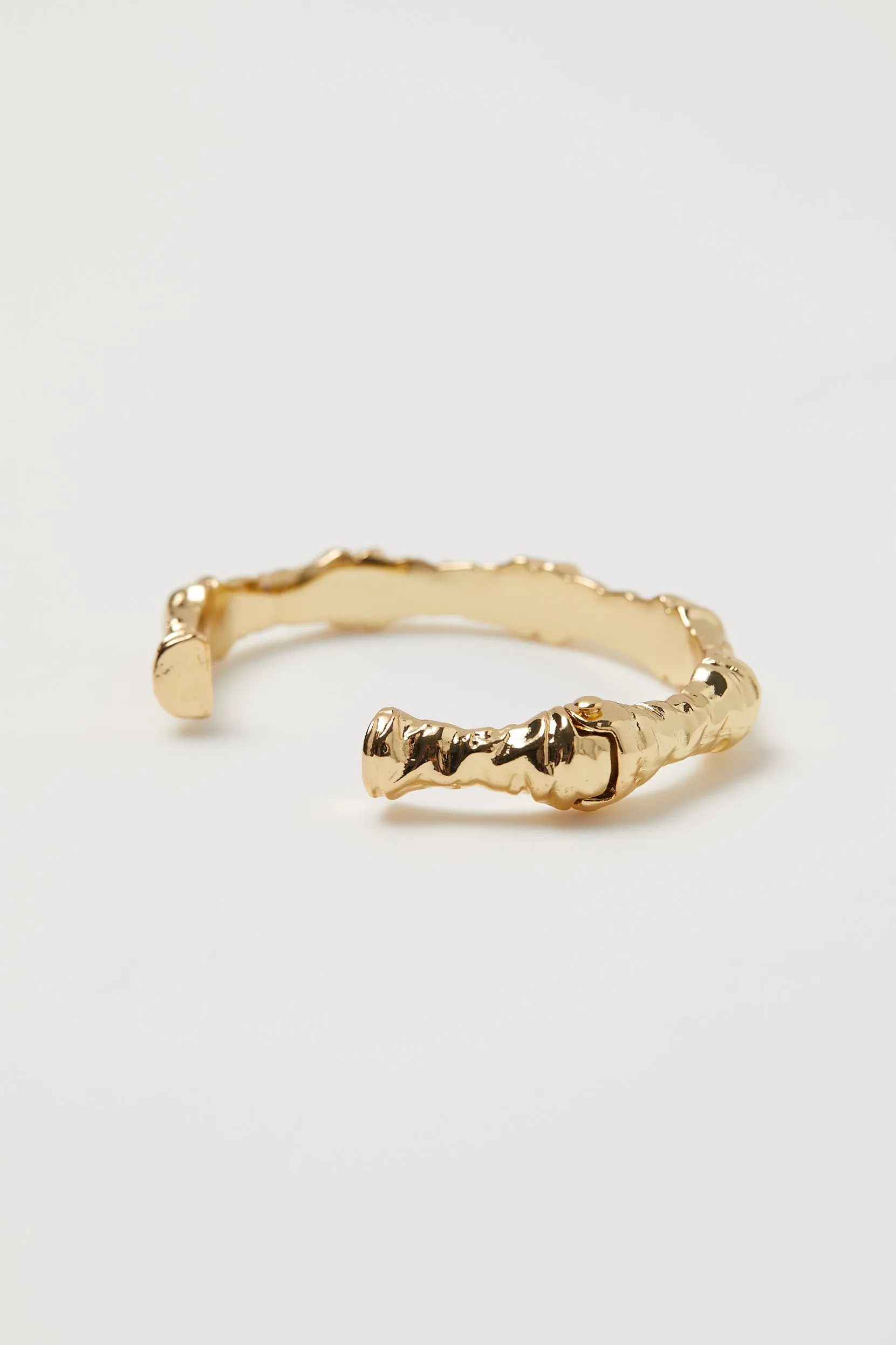 Hammered Bamboo Bangle sold by WeWoreWhat product image thumbnail 5