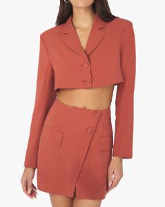 Cropped Suiting Blazer sold by WeWoreWhat