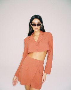Cropped Suiting Blazer sold by WeWoreWhat