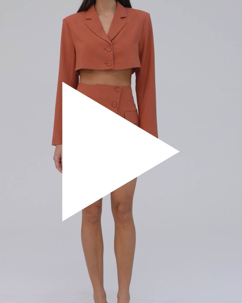 Cropped Suiting Blazer sold by WeWoreWhat product image thumbnail 9