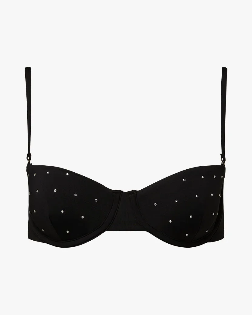 Balconette Rhinestone Tricot Bikini Top sold by WeWoreWhat product image thumbnail 2