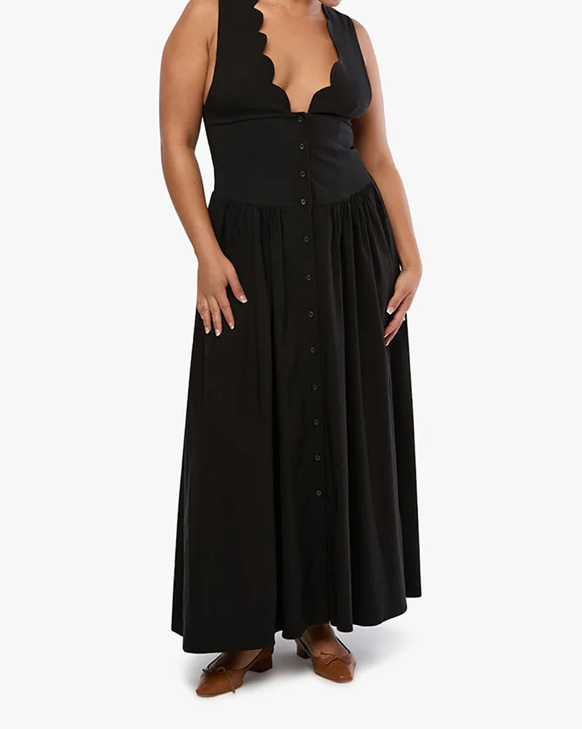 Button Front Scallop Dress sold by WeWoreWhat