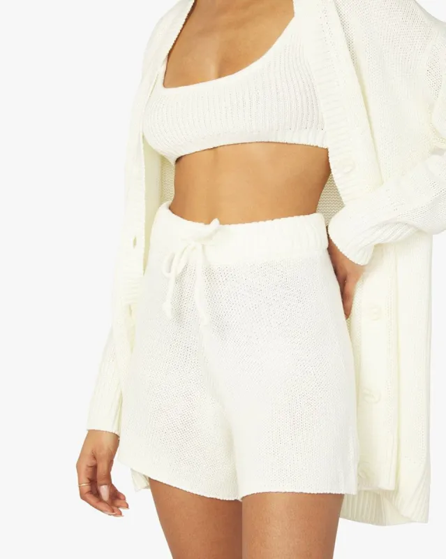 Pull On Chunky Cozy Stitch Sweater Short sold by WeWoreWhat