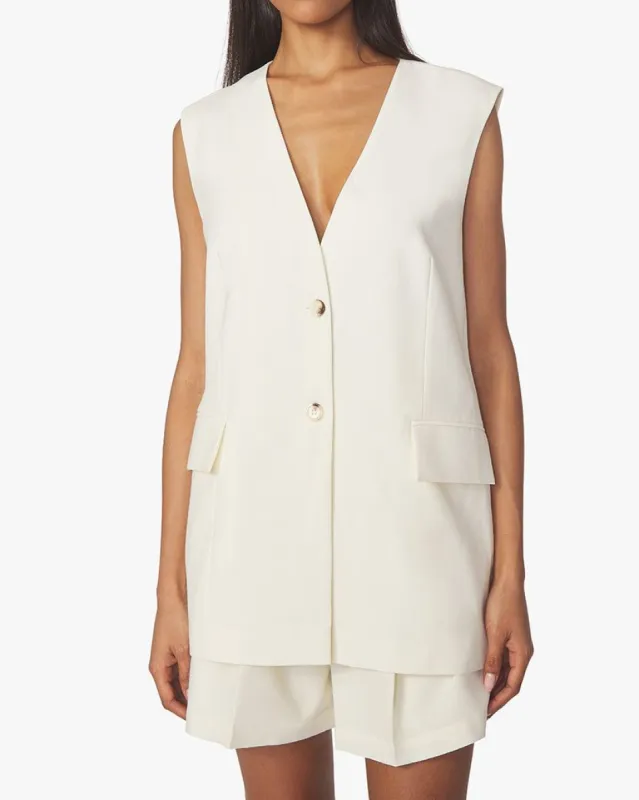 Relaxed Suiting Blend Vest sold by WeWoreWhat