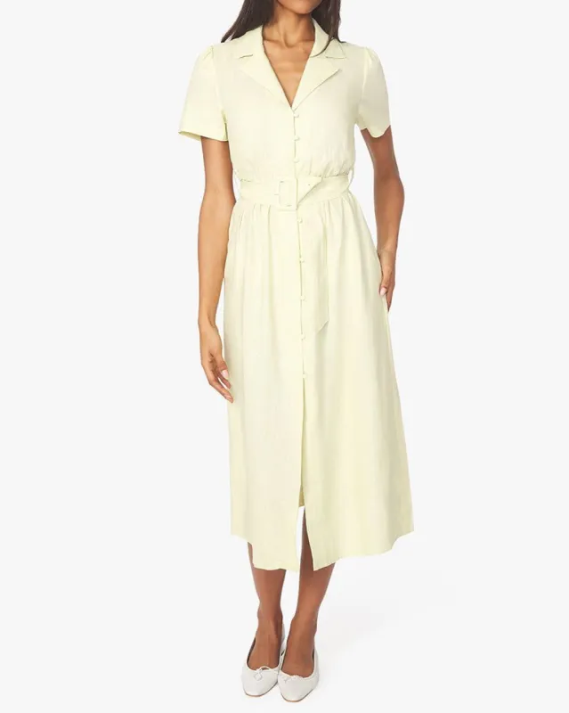 Camp Collar Linen Blend Shirt Dress sold by WeWoreWhat