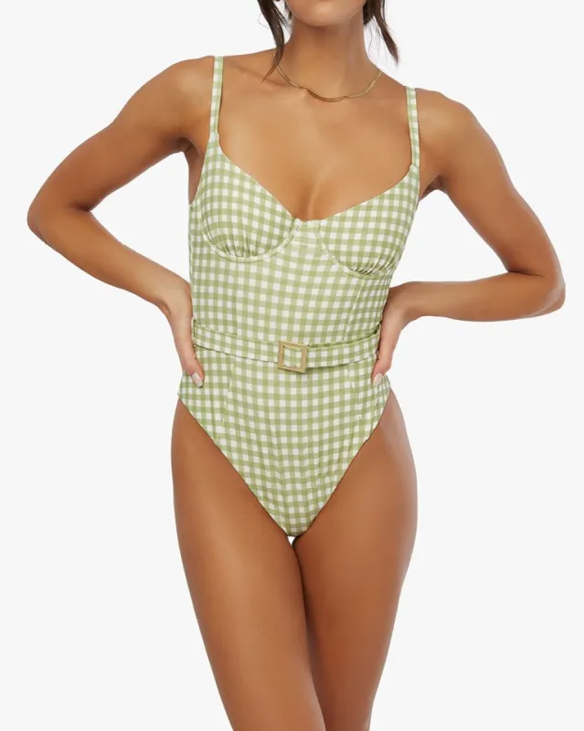 Underwire Gingham One Piece sold by WeWoreWhat