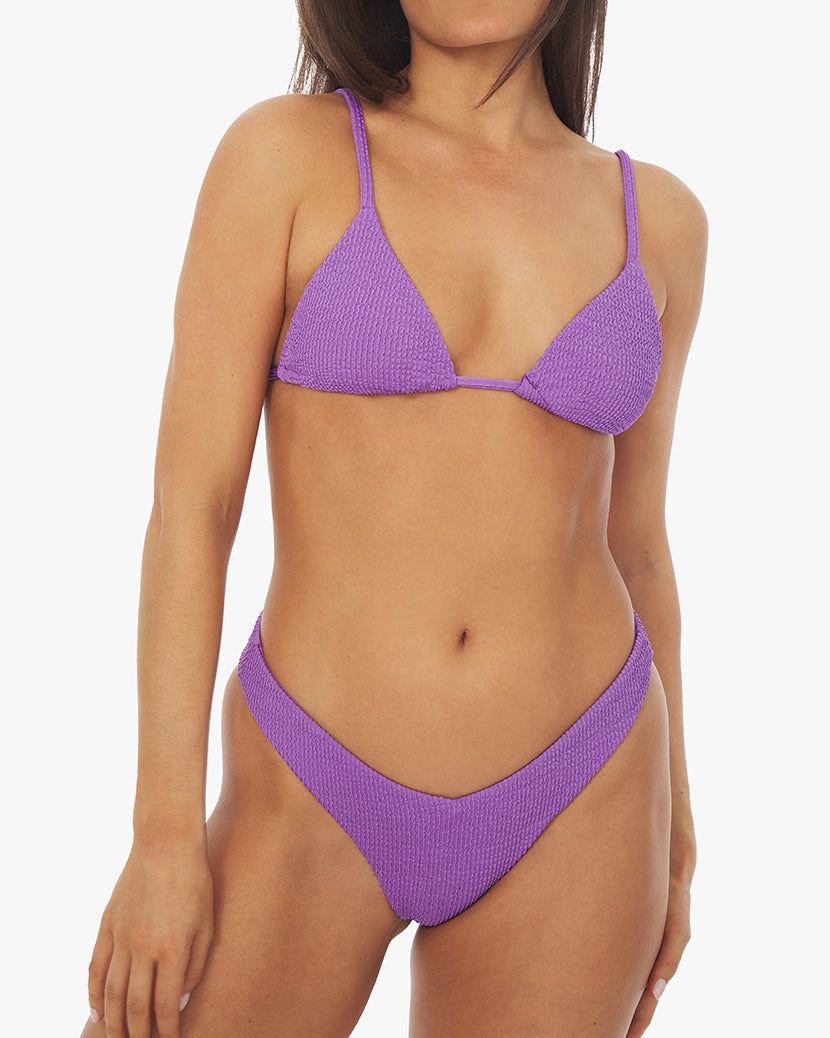 Cooper Spongie Seersucker Bikini Top sold by WeWoreWhat