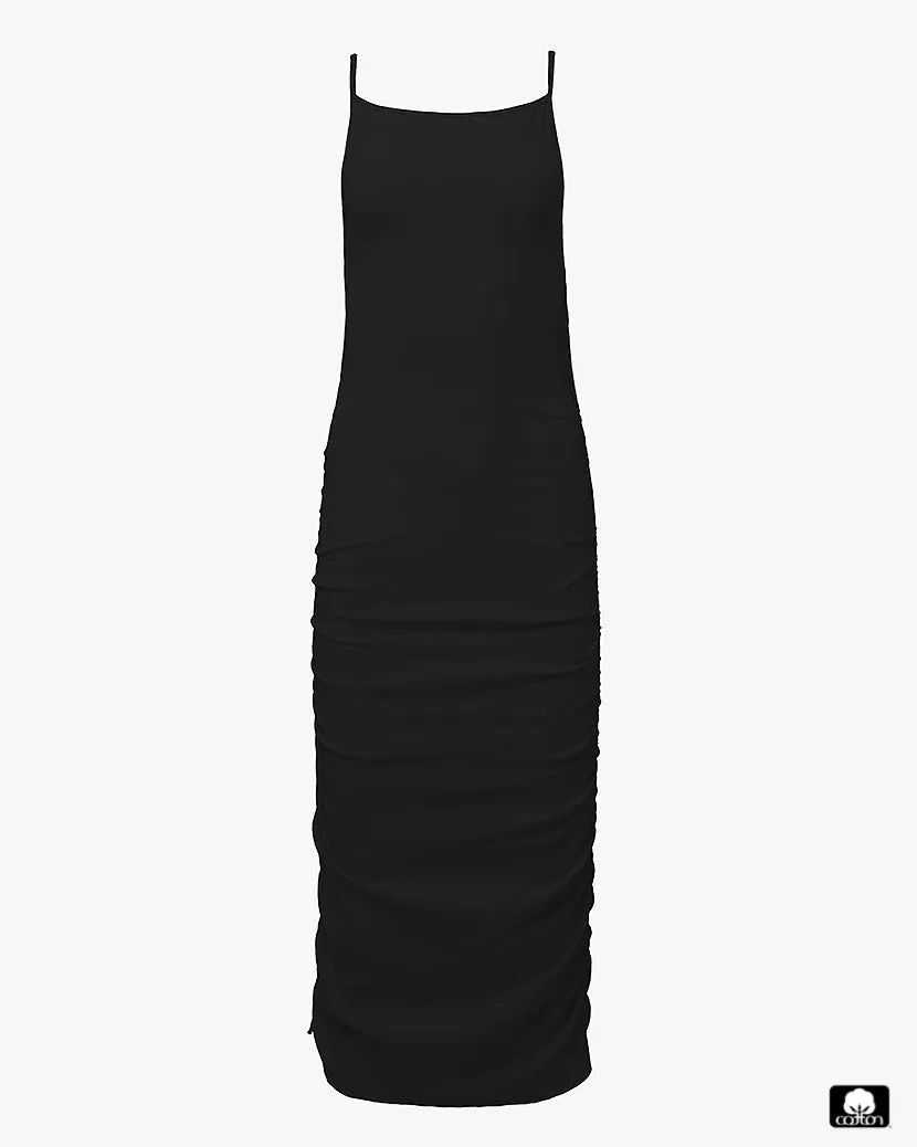 Ruched High Neck Midi Dress sold by WeWoreWhat product image thumbnail 2