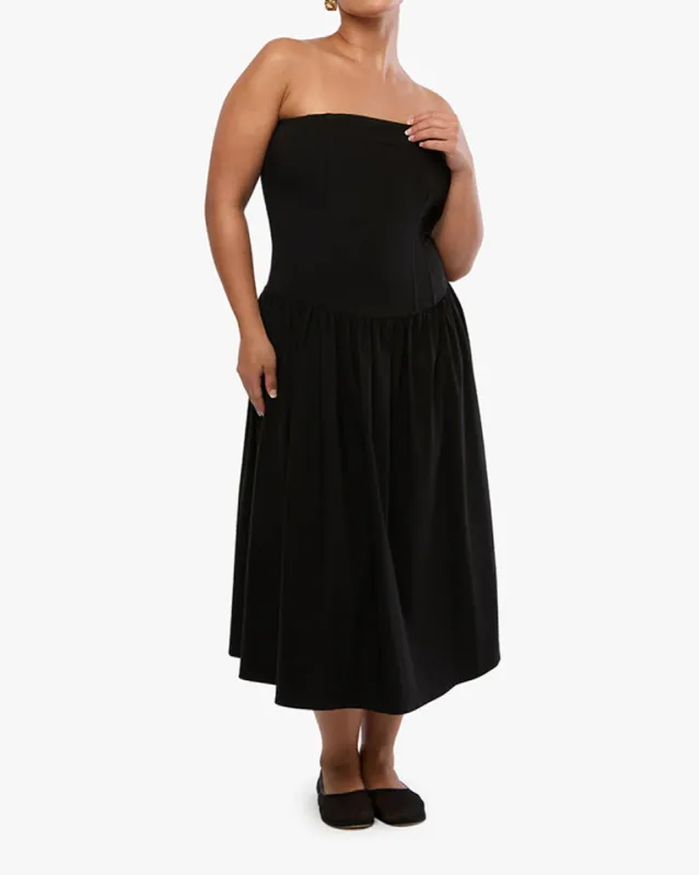 Strapless Corset Midi Dress sold by WeWoreWhat