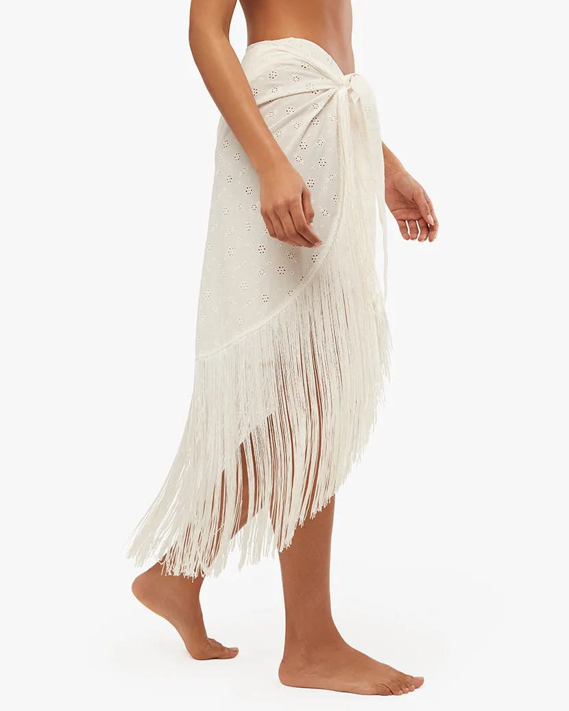 Eyelet Fringe Sarong sold by WeWoreWhat product image thumbnail 5