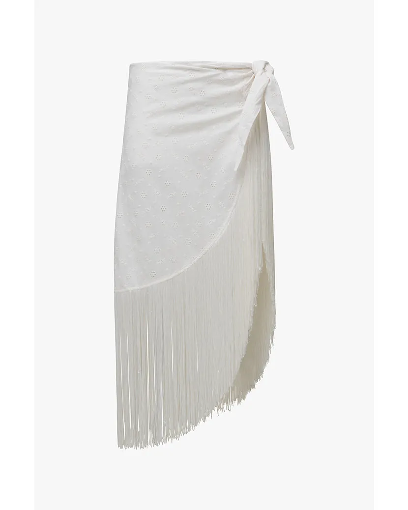 Eyelet Fringe Sarong sold by WeWoreWhat product image thumbnail 2