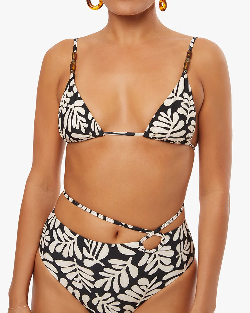 Beaded Cooper Safari Leaves Bikini Top sold by WeWoreWhat