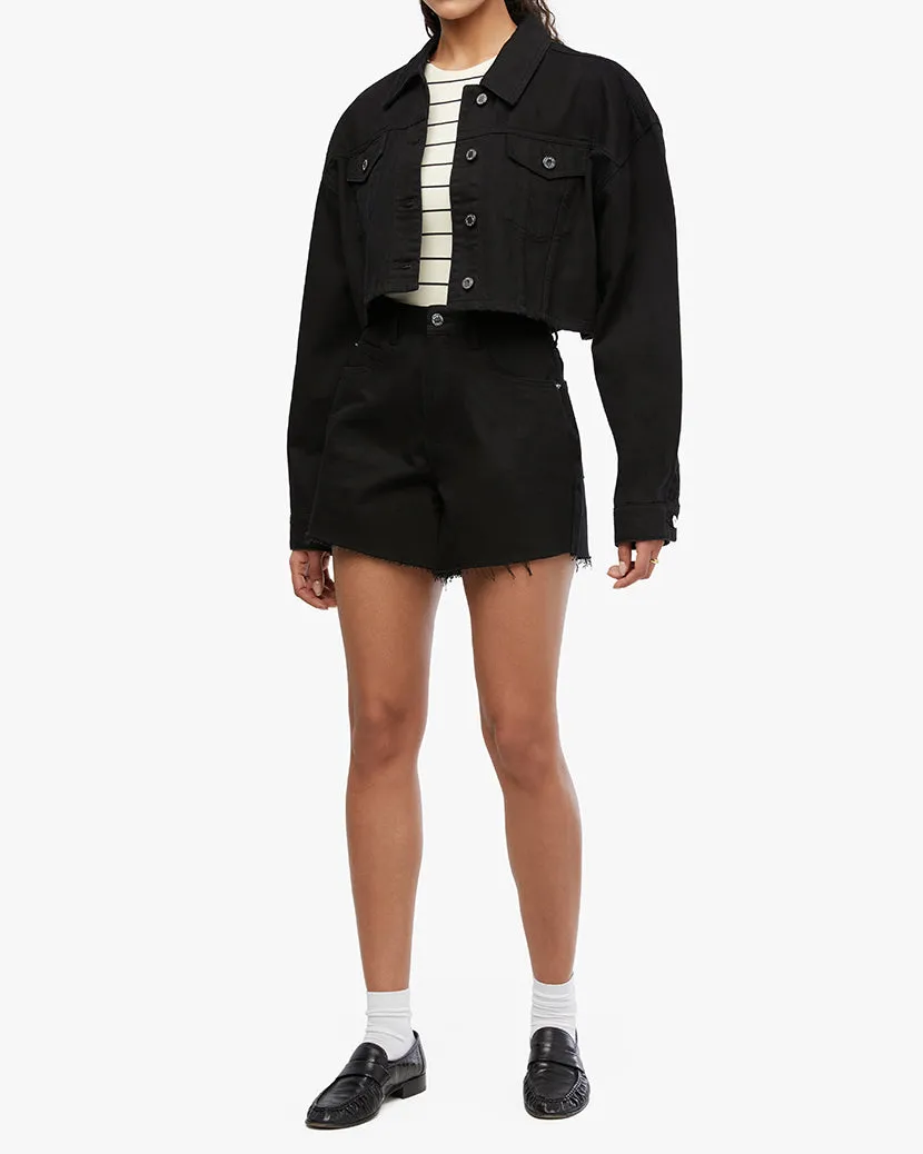 Cropped Denim Jacket sold by WeWoreWhat product image thumbnail 4