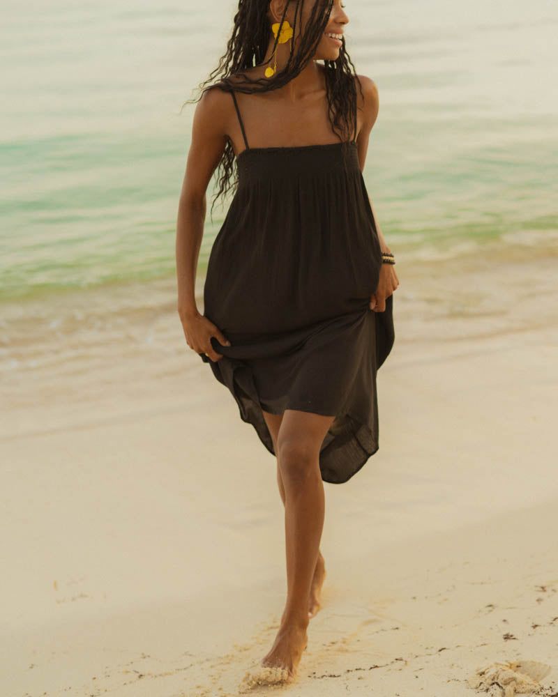 Pull On Smocked Midi Dress sold by WeWoreWhat product image thumbnail 3