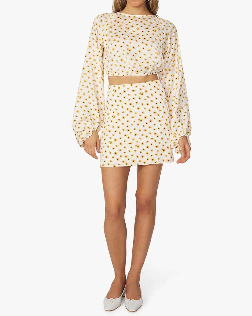 Mini Slip Ditsy Daisies Skirt sold by WeWoreWhat product image thumbnail 5