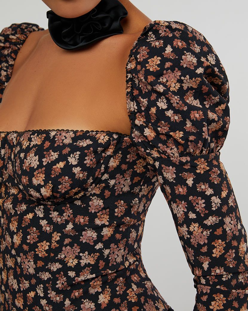 Long Sleeve Baby Floral Corset Top sold by WeWoreWhat product image thumbnail 4