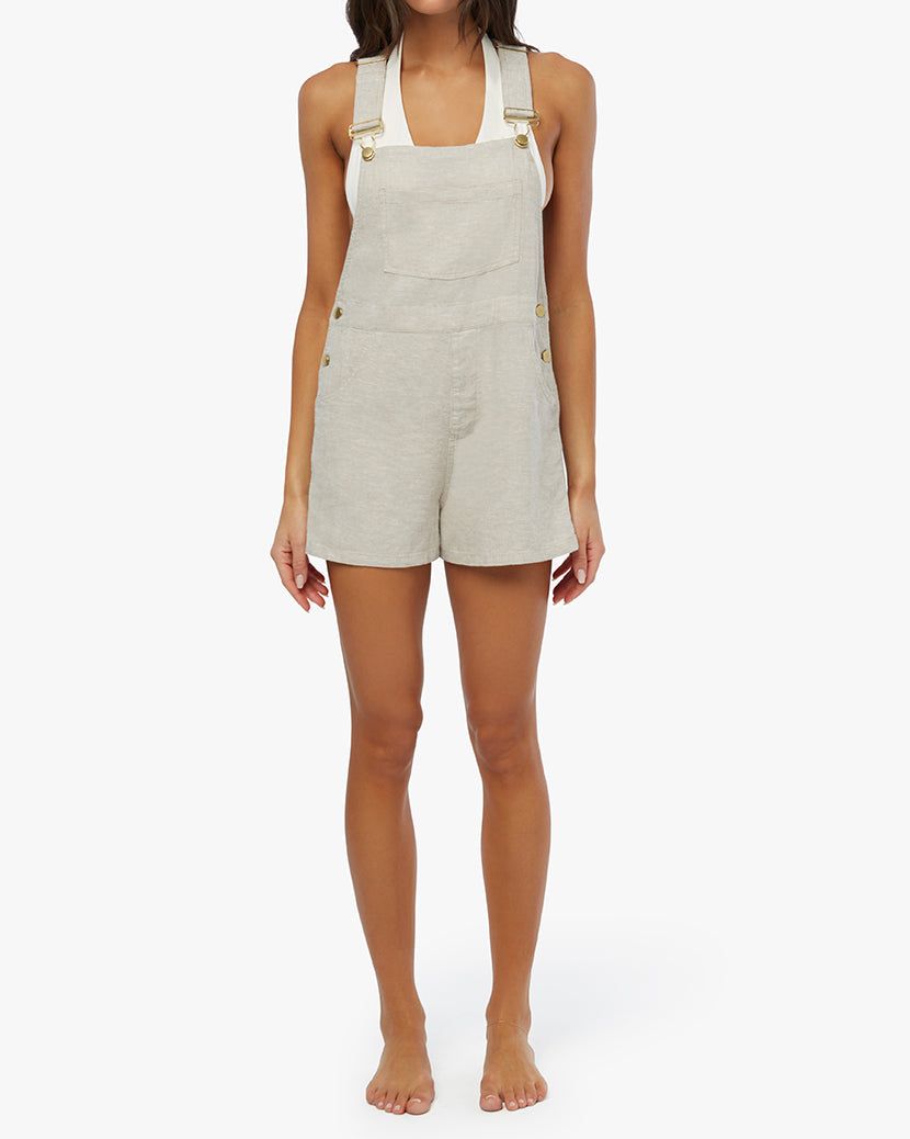 Basic Linen Short Overalls sold by WeWoreWhat product image thumbnail 6