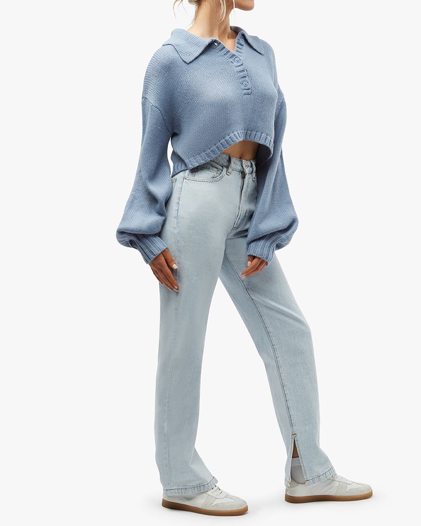 Knit Polo Sweater sold by WeWoreWhat product image thumbnail 4