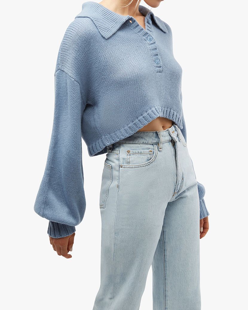 Knit Polo Sweater sold by WeWoreWhat