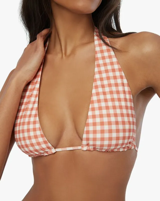 Halter Gingham Bikini Top sold by WeWoreWhat