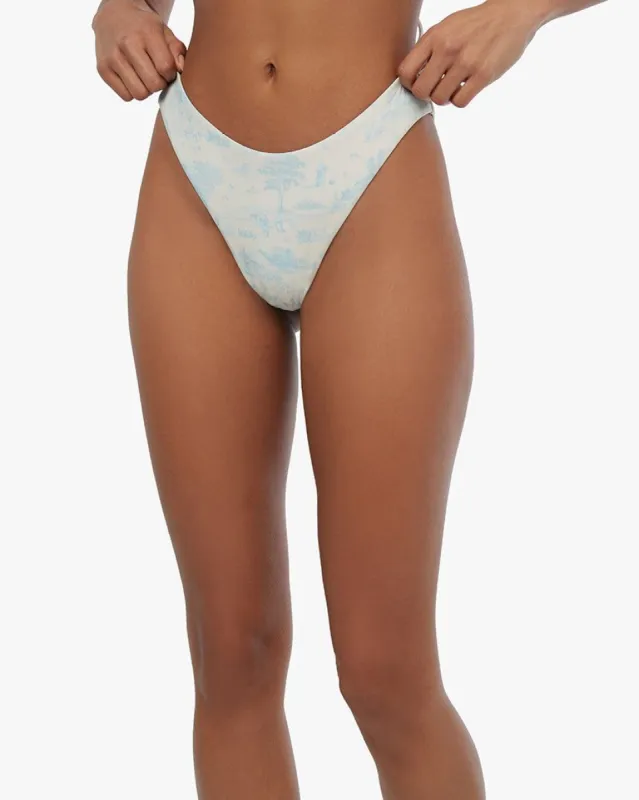 Classic Scoop Cottage Toile Bikini Bottom sold by WeWoreWhat
