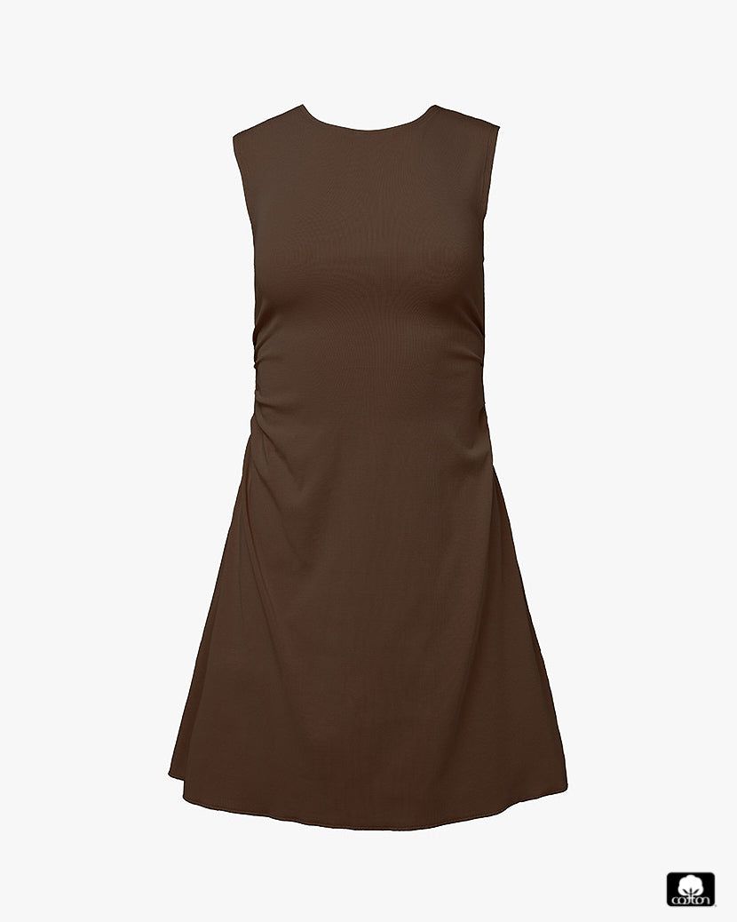 Ruched Muscle Tank Mini Dress sold by WeWoreWhat product image thumbnail 2